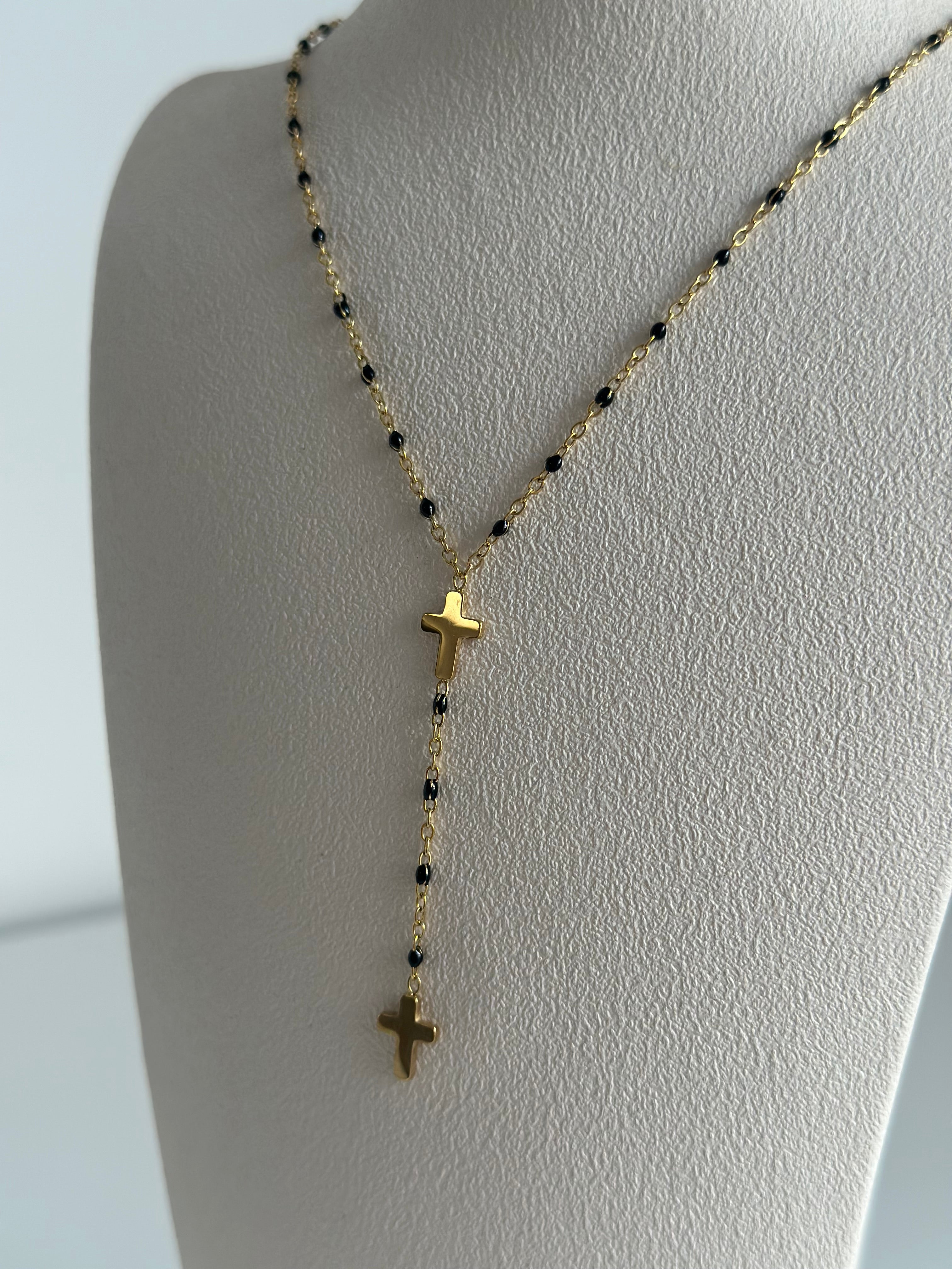 Collier Croix — Acier Inoxydable 316L