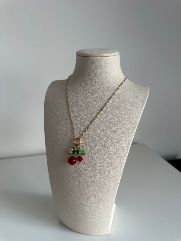 Collier Cerise — Acier Inoxydable