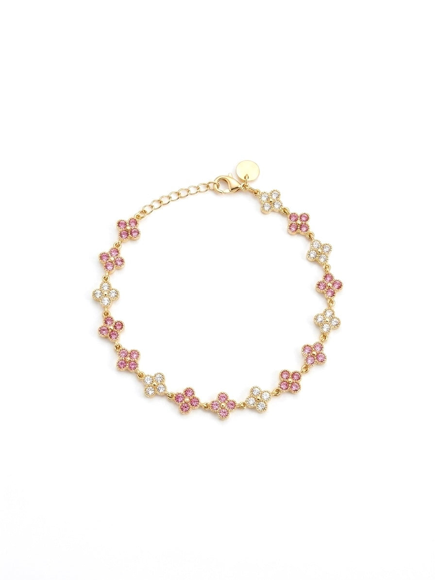 Bracelet trèfle rosas