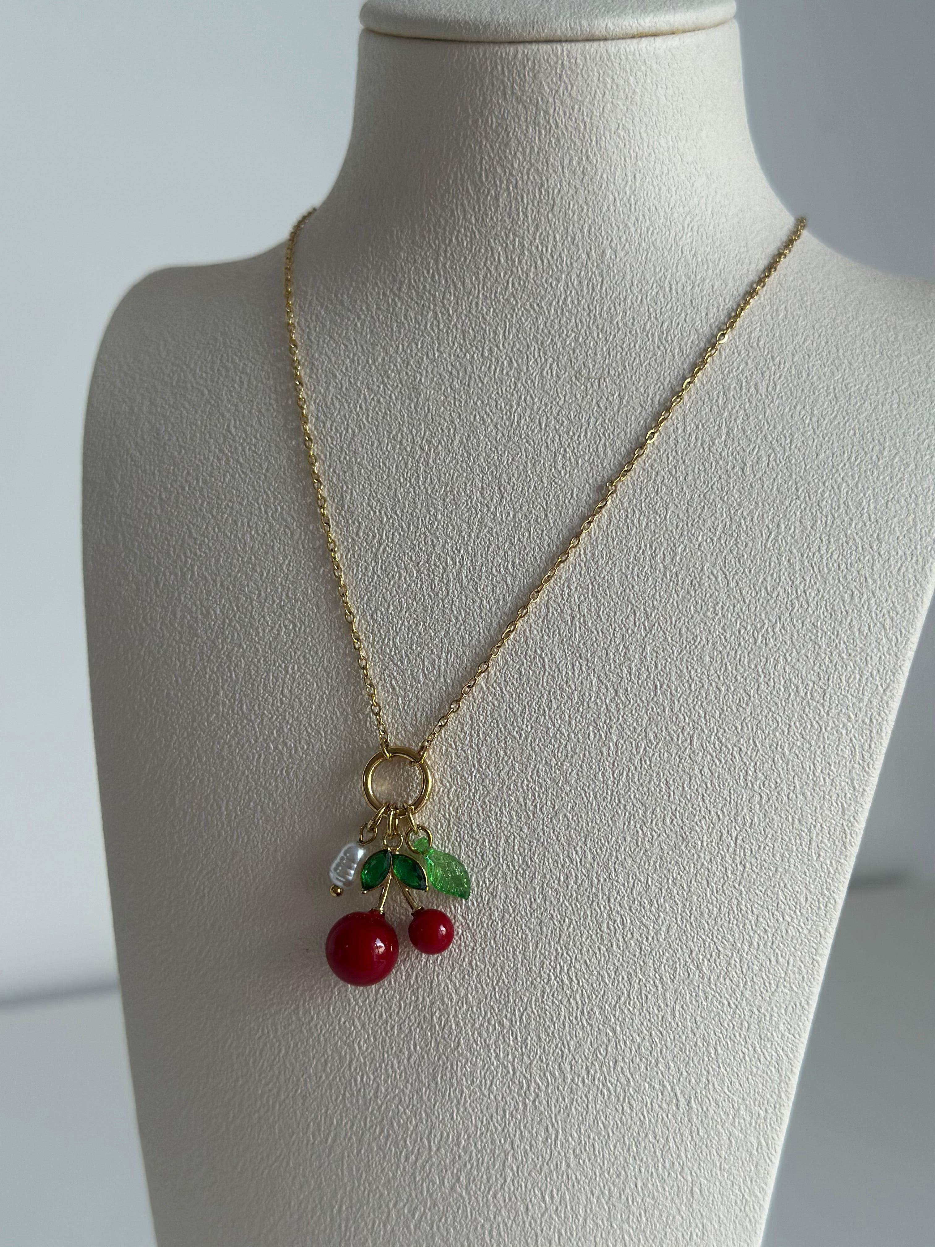 Collier Cerise — Acier Inoxydable